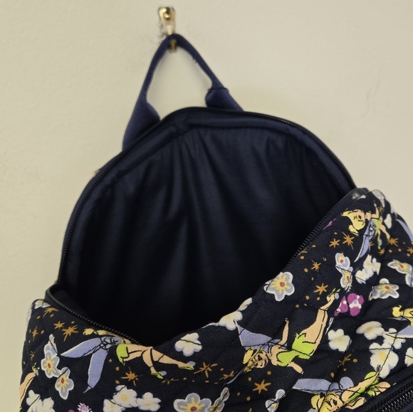 Vera Bradley Disney Tinker Bell's Flight Essential Large Backpack - Picture 7 of 11